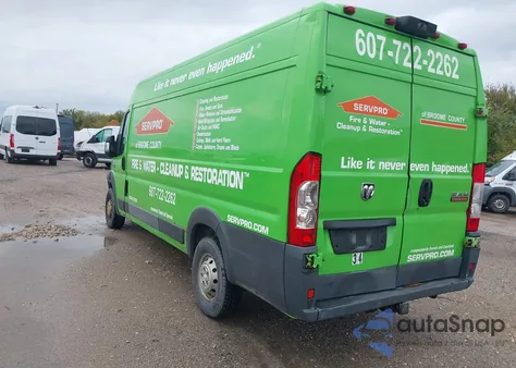 2015 Ram Promaster Cargo Van High Roof из США, поврежденный, VIN 3C6URVJGXFE508242